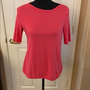 Talbots Coral colored top
